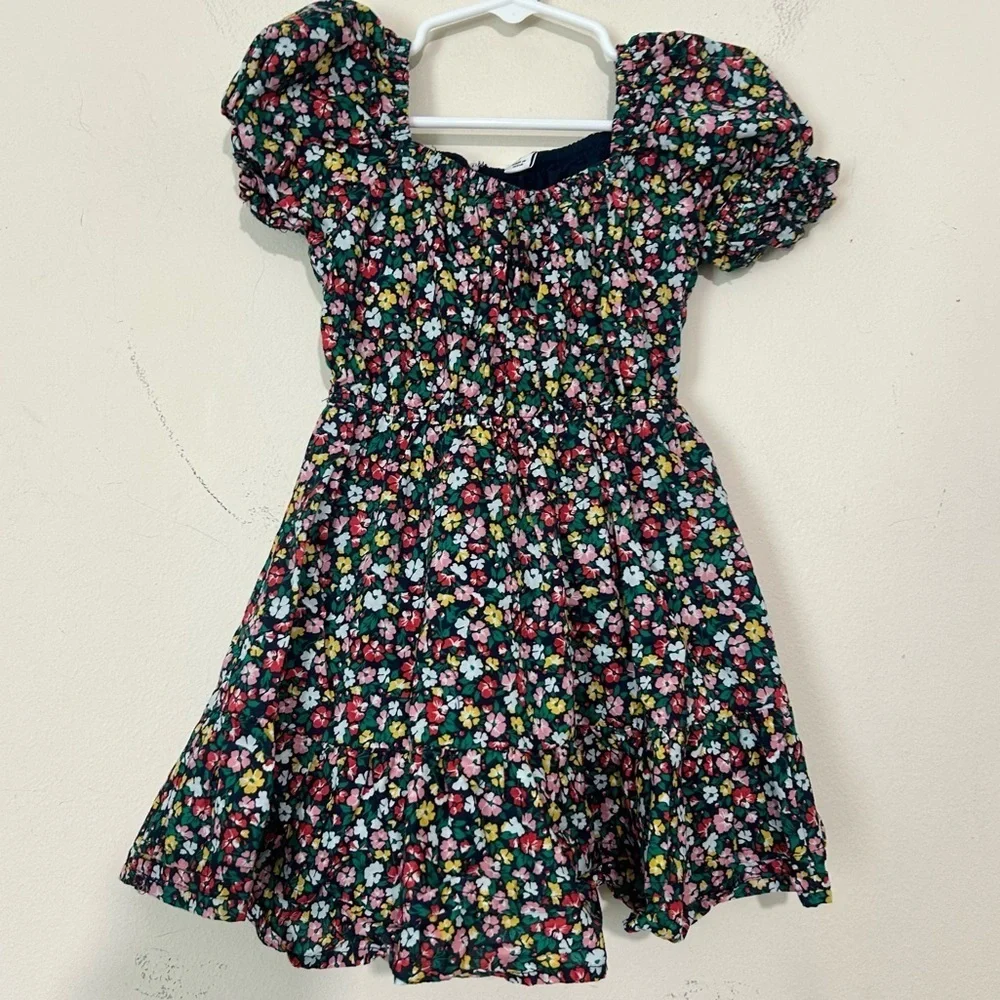 Janie and Jack Floral Puff Sleeve Dress SIZE 3T - Picture 2 of 4